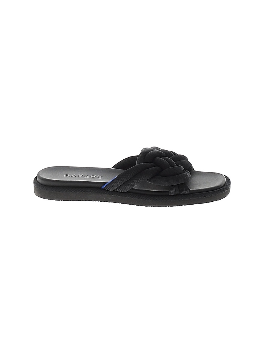Rothy's Black Braided Slide Sandal